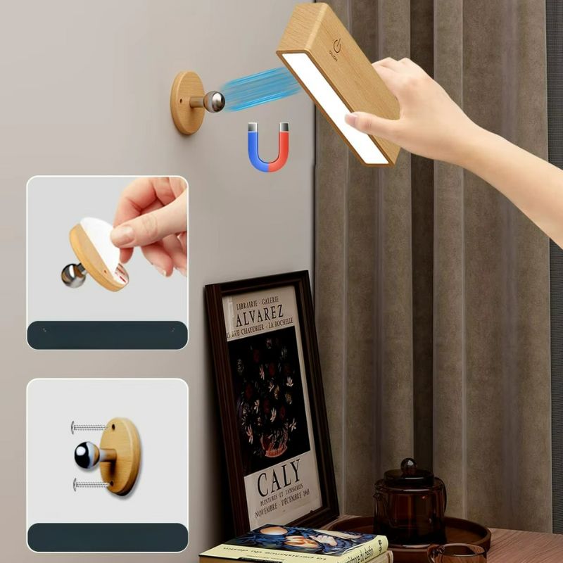 Lampada da Parete a LED in Legno - Versatilità e Stile per Ogni Ambiente