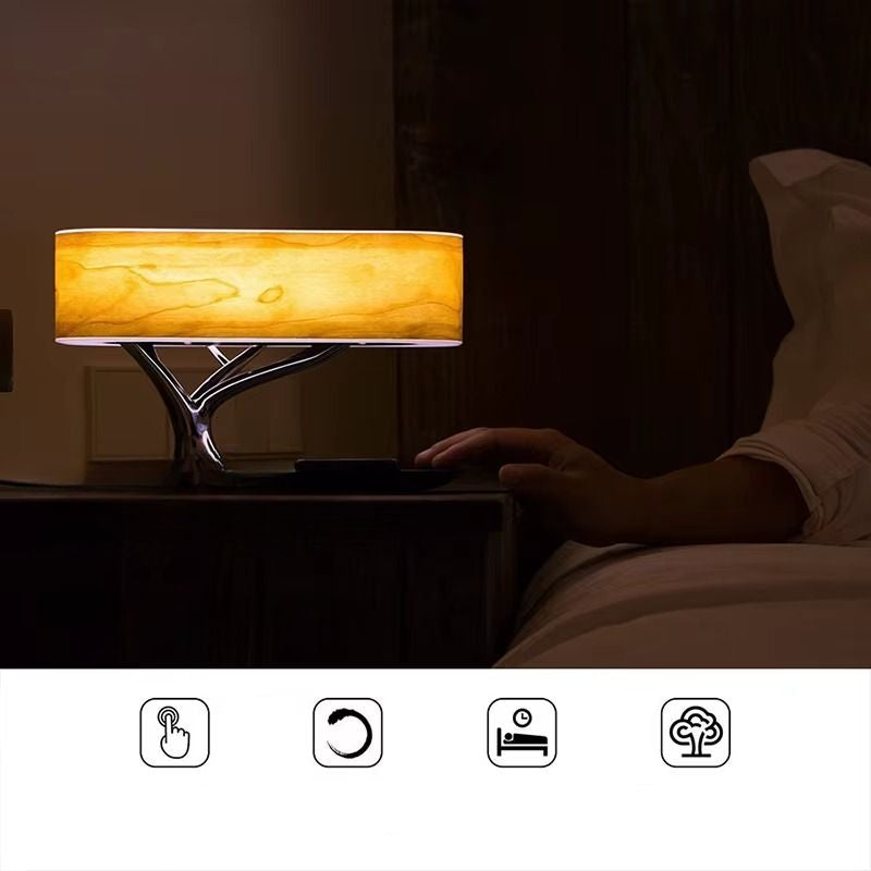Raffinatezza Naturale con Lampada Albero con Ricarica Wireless