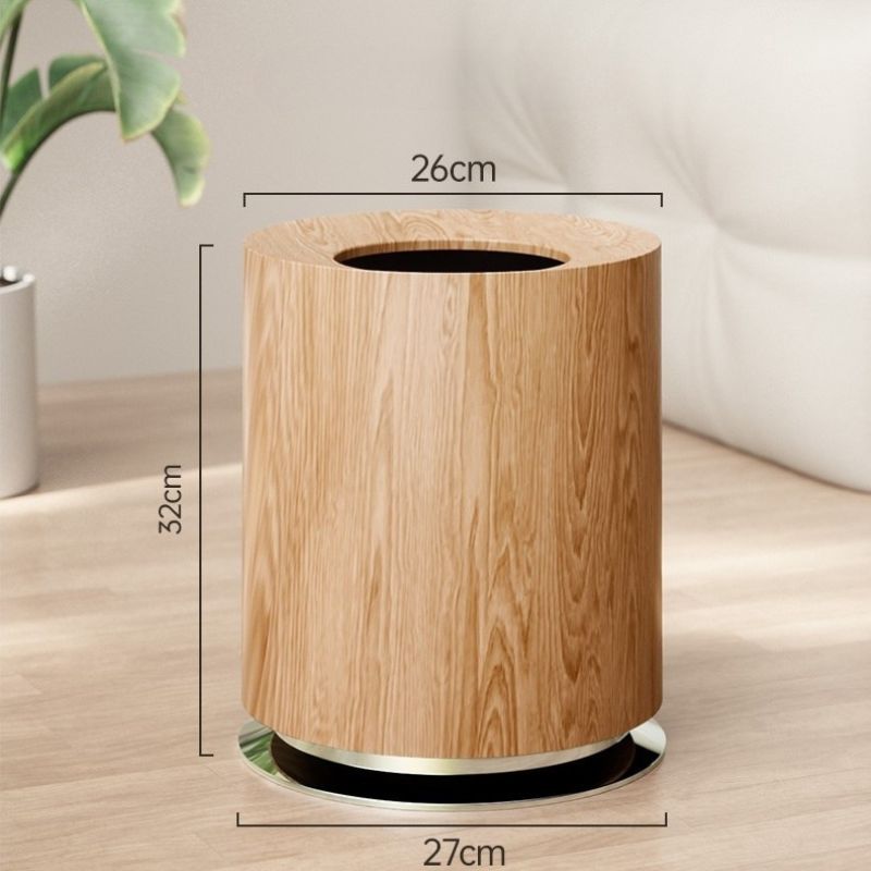 Cestino Creativo in Legno Chiaro - Eleganza e Funzionalità per la Casa