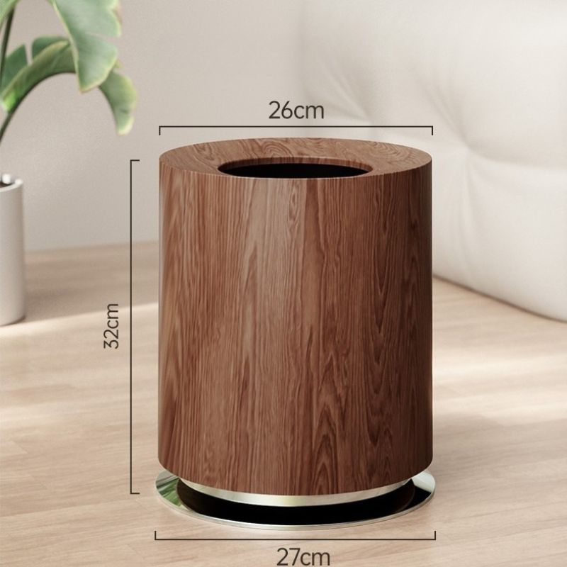 Cestino Creativo in Legno Chiaro - Eleganza e Funzionalità per la Casa