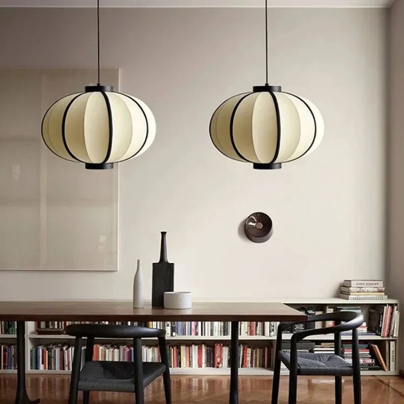 Lampadario a Soffitto a LED in Tessuto Nordico - Eleganza e Raffinatezza per Ogni Ambiente