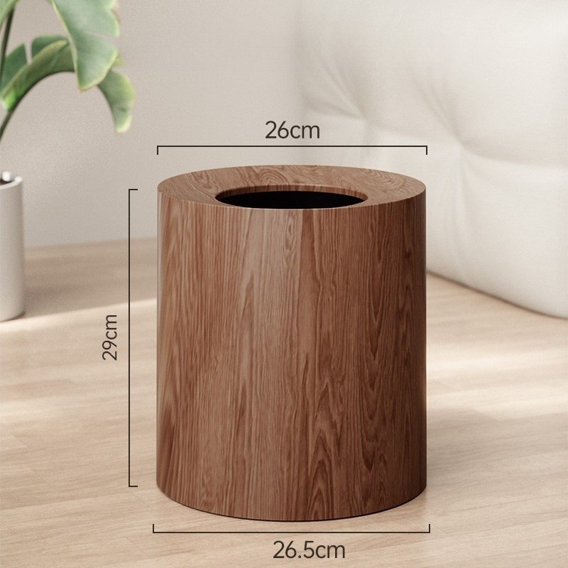 Cestino Creativo in Legno Chiaro - Eleganza e Funzionalità per la Casa