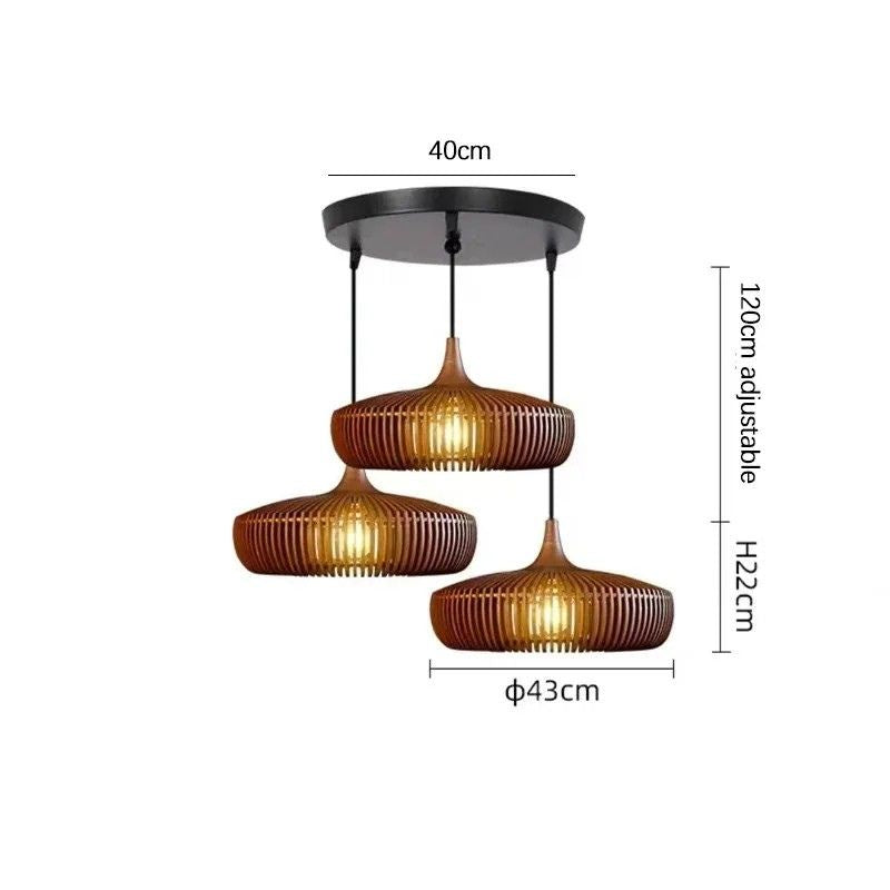Lampada a Sospensione Clava Dine Log – Design Naturale e Atmosfera Accogliente