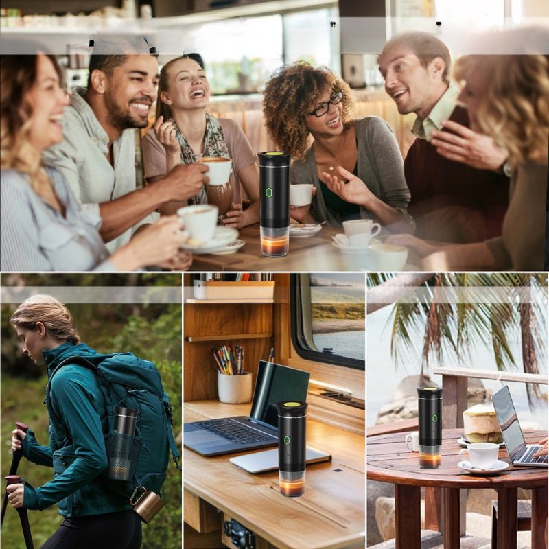 Caffè Perfetto Ovunque – Macchina per Espresso Portatile 3 in 1