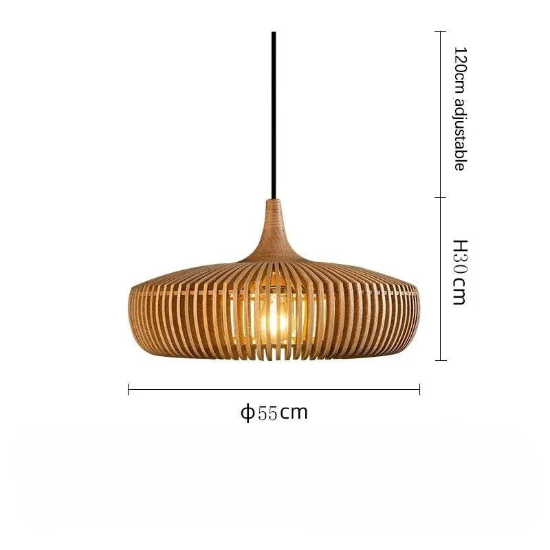 Lampada a Sospensione Clava Dine Log – Design Naturale e Atmosfera Accogliente