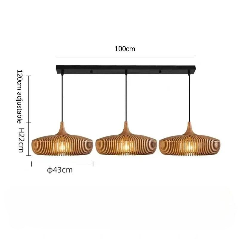 Lampada a Sospensione Clava Dine Log – Design Naturale e Atmosfera Accogliente