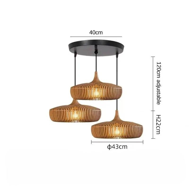 Lampada a Sospensione Clava Dine Log – Design Naturale e Atmosfera Accogliente