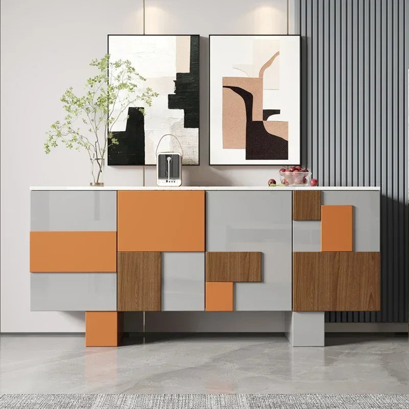 Credenza di Lusso in Mogano - Eleganza Italiana per un Ingresso Moderno