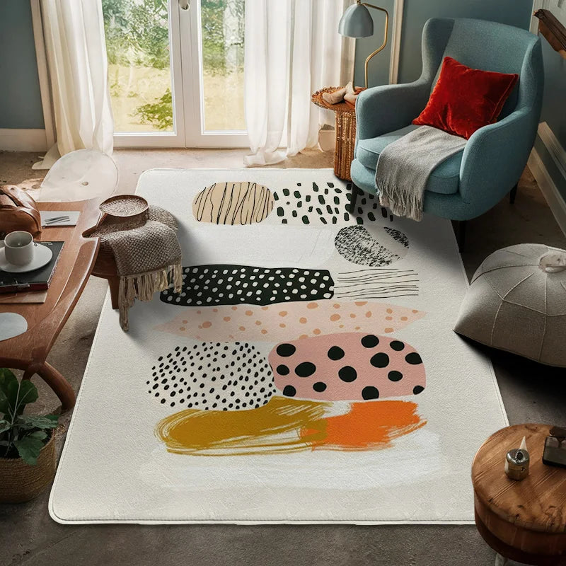 Tappeto Grande con Arte Geometrica Astratta - Eleganza e Raffinatezza per Ogni Ambiente