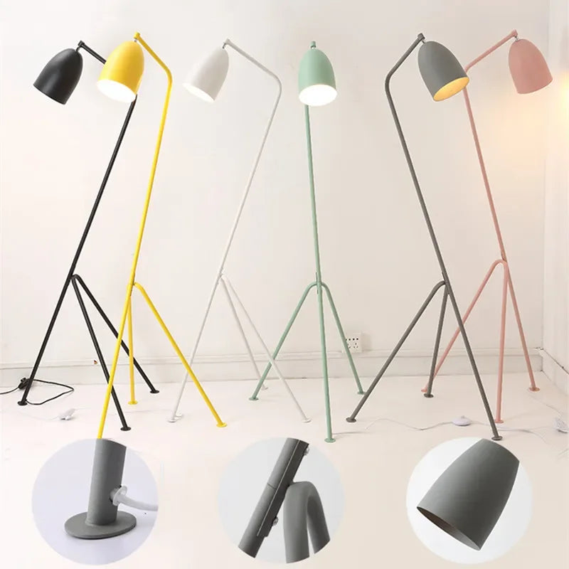 Stile Nordico con Lampada da Terra Macaron