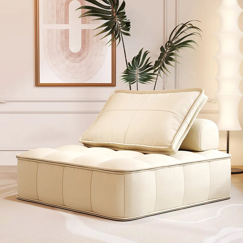 Divano Pigro in Pelle Tofu Block - Comfort e Stile per Ogni Casa