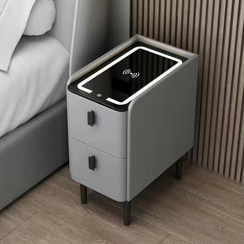 Comodino Intelligente Nordico - Eleganza e Funzionalità per la Tua Camera da Letto