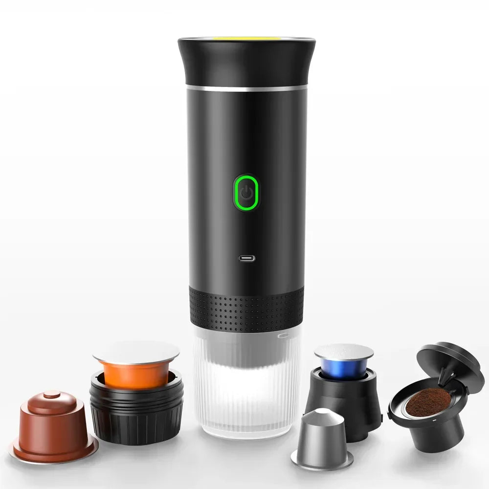 Caffè Perfetto Ovunque – Macchina per Espresso Portatile 3 in 1