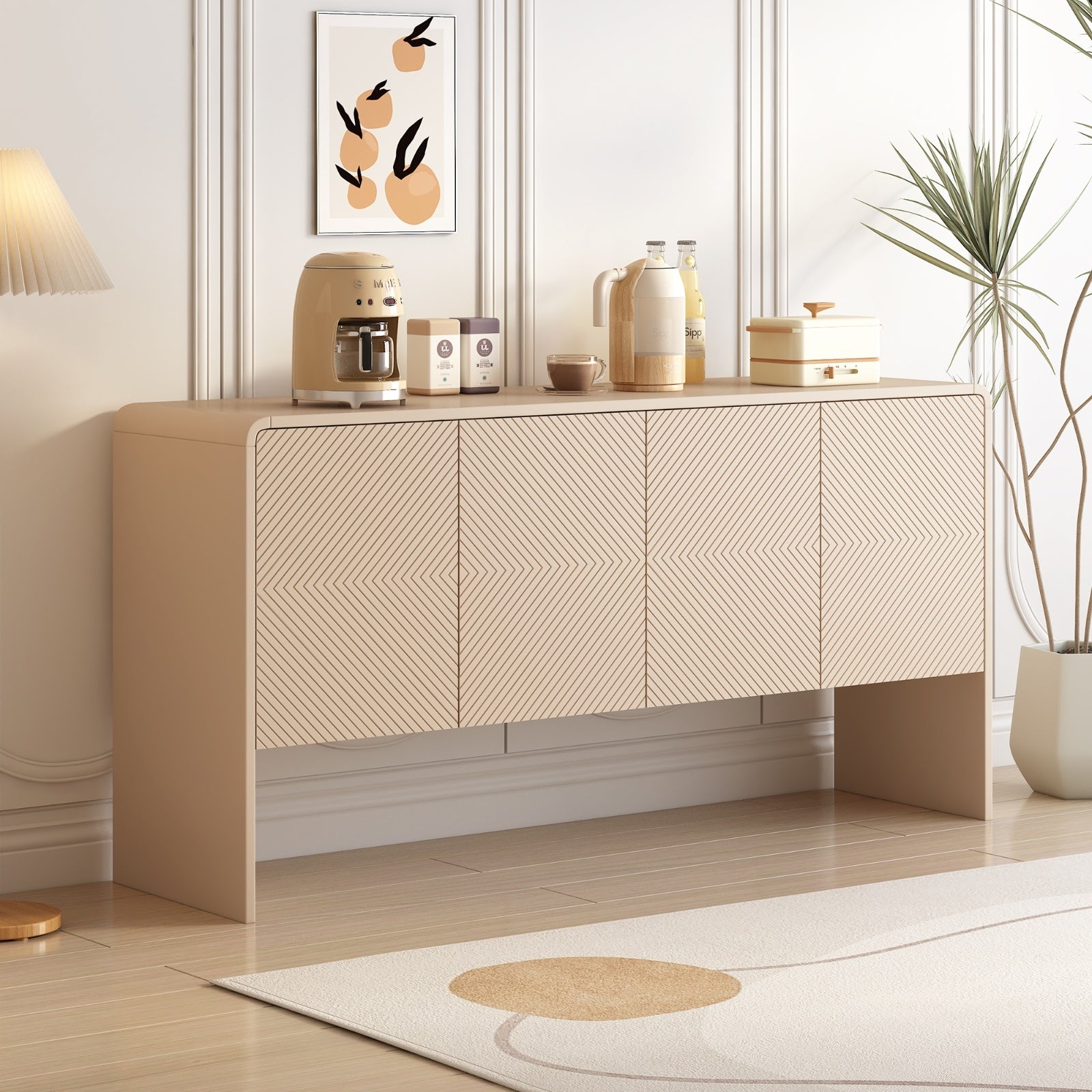 Credenza Minimalista Trexm 60L - Eleganza Lineare e Funzionalità Senza Tempo