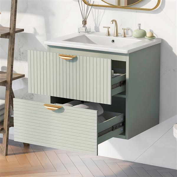 Toilette Sospesa Moderna da 24" - Eleganza e Funzionalità per il Tuo Bagno