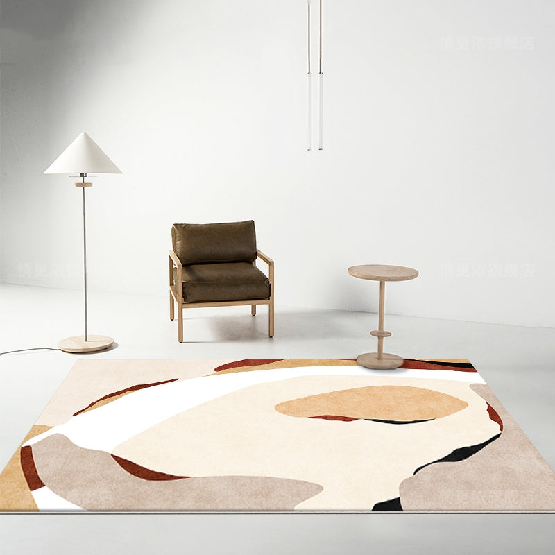 Tappeto Nordic Abstract Art: Eleva il Design del Tuo Soggiorno con Stile e Comfort