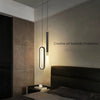 Chandelier Minimalista Nordic Long-Line: Illuminazione Moderna e Creativa