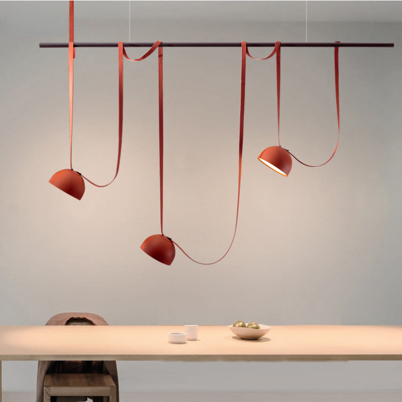 Lampada a Sospensione in Pelle Artificiale – Eleganza Moderna per la Tua Casa