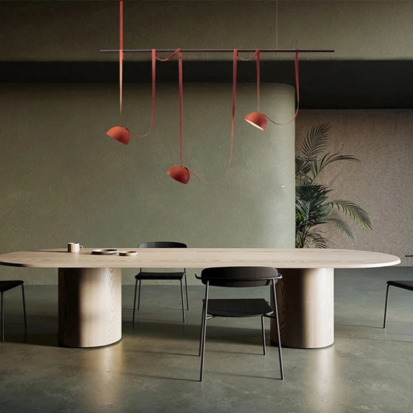 Lampada a Sospensione in Pelle Artificiale – Eleganza Moderna per la Tua Casa