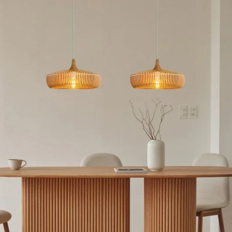 Lampada a Sospensione Clava Dine Log – Design Naturale e Atmosfera Accogliente