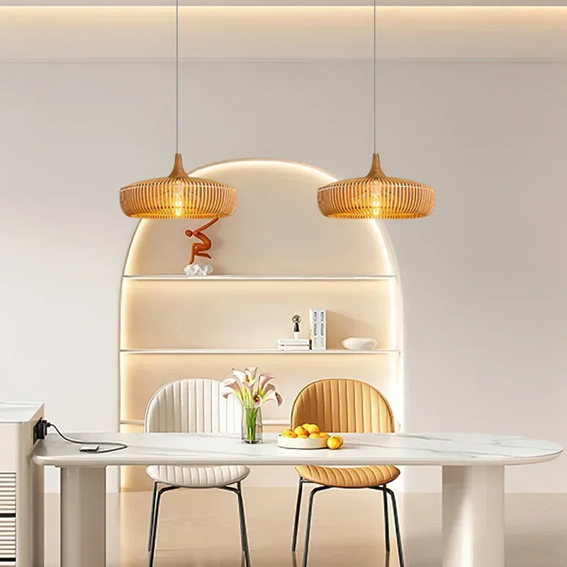 Lampada a Sospensione Clava Dine Log – Design Naturale e Atmosfera Accogliente