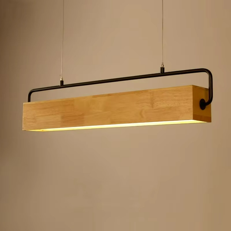 Lampada a Sospensione Nordica Moderna in Legno - Design Creativo per Sala da Pranzo e Bar
