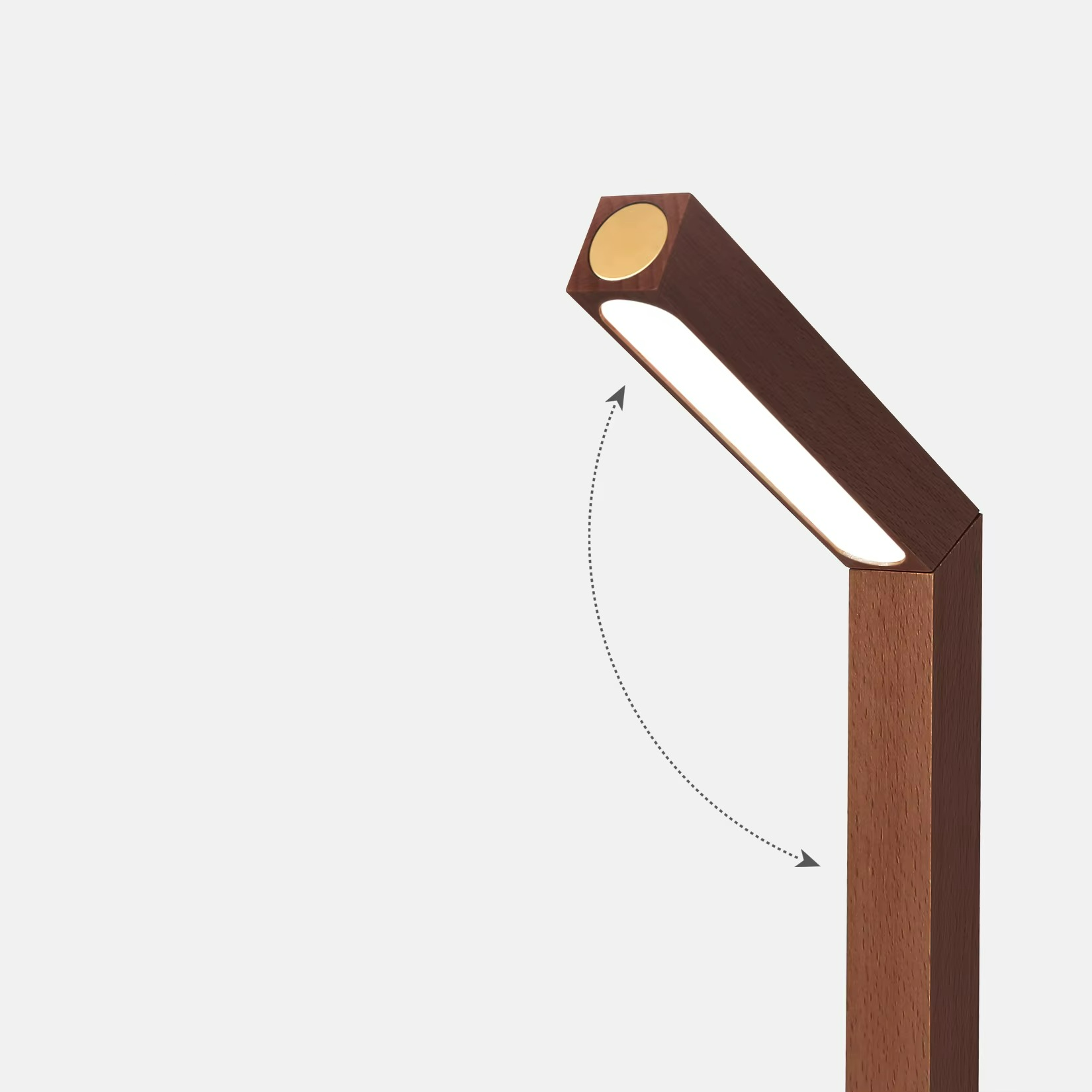 Illuminazione Versatile con Lampada da Parete Rotante in Legno