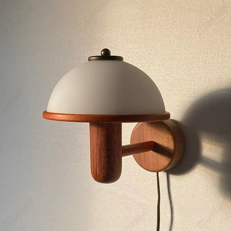 Luce da Parete Giapponese in Legno Massello - Eleganza senza Tempo