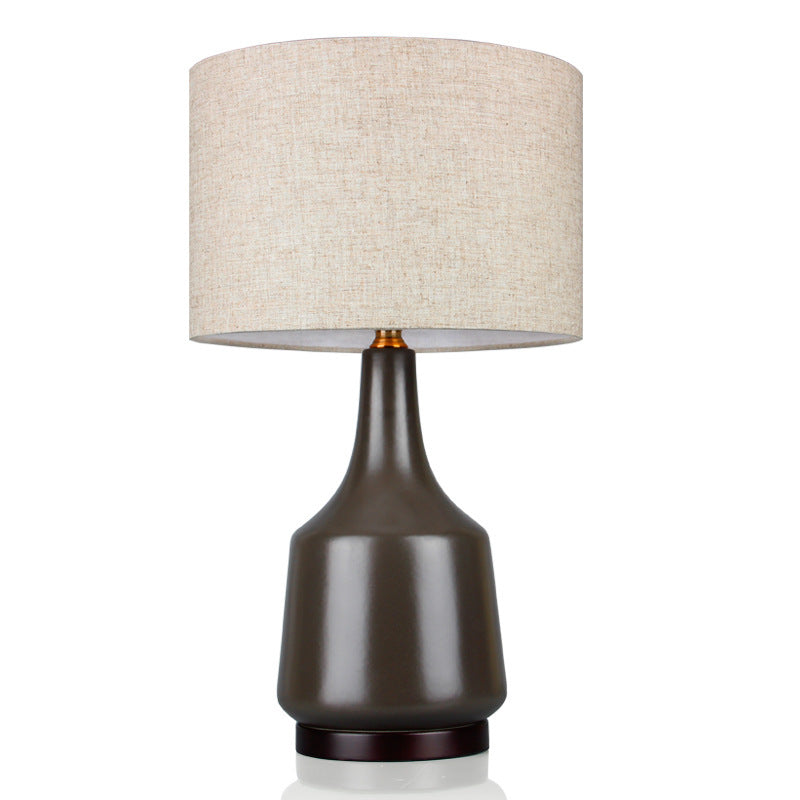 Lampada da Comodino Minimalista - Eleganza Nordica in Ceramica