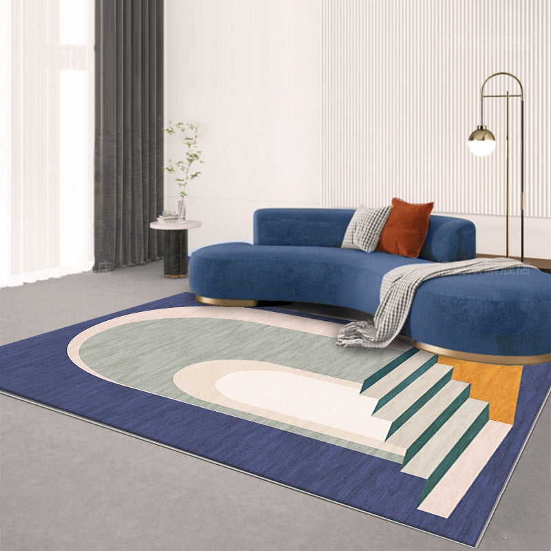 Tappeto Nordic Abstract Art: Eleva il Design del Tuo Soggiorno con Stile e Comfort