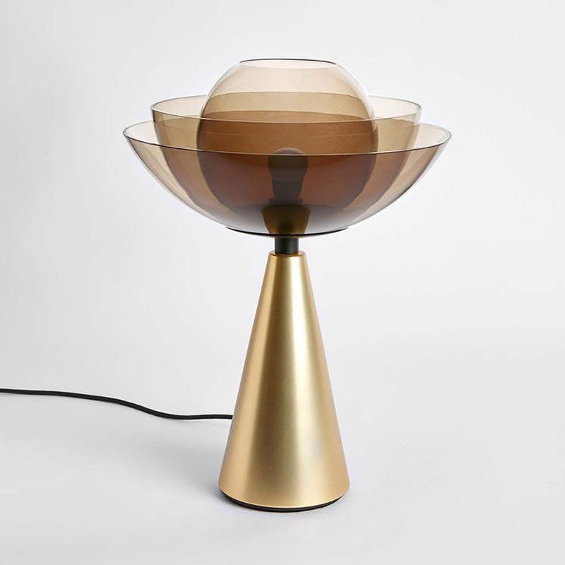 Elegance Fiorita - Lampada da Tavolo a Loto Moderna