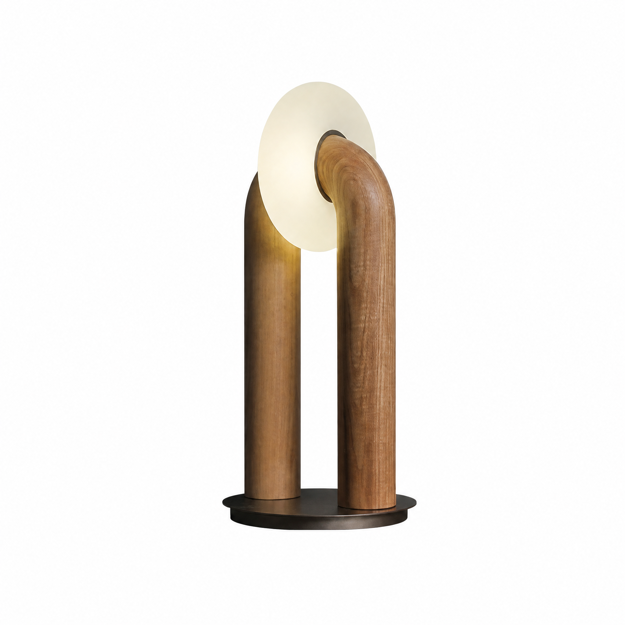 Lampada da Tavolo LED in Legno Massello – L'Arte della Luce che Dona Calore alla Tua Casa